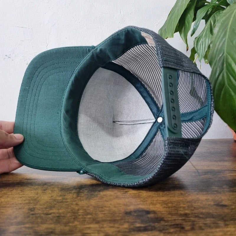 Vintage American Baseball Hat Snapback cap one size adjustable green farm equipment