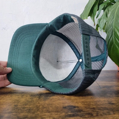 Vintage American Baseball Hat Snapback cap one size adjustable green farm equipment