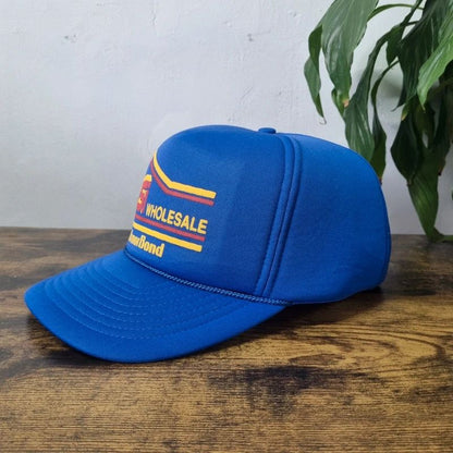 Vintage American Trucker Hat Snapback cap one size adjustable blue RSI wholesale