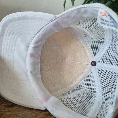 Vintage American Trucker Hat Snapback cap one size white 1988 Kearsarge National Test Site
