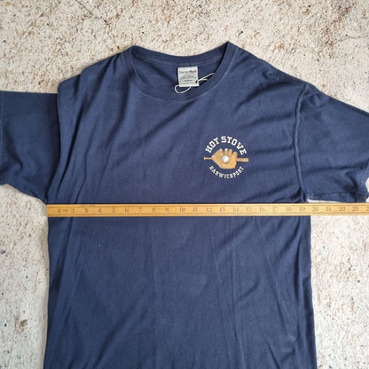 Comfort wash BASEBALL T SHIRT HOT STOVE SALOON Y2K 00'S - Blue - Size M