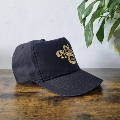 Vintage American Trucker Hat Snapback cap one size adjustable black Mel Tillis Theater