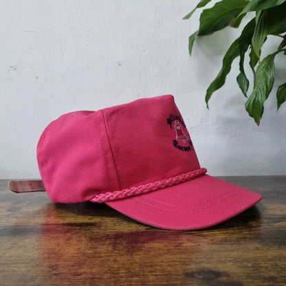 Vintage American Trucker Hat Snapback cap one size adjustable pink Silverbell Tucson Az