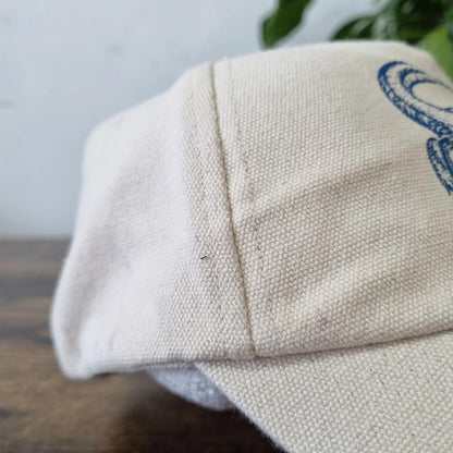 Vintage American Baseball Hat Snapback cap one size cream cayman jacket crocodile