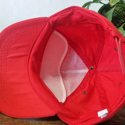 Vintage Trucker Hat Snapback cap one size adjustable red Olympic 2000 Manchester bid