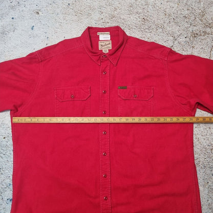 Woolrich FLANNEL SHIRT WOOLRICH VINTAGE WESTERN TALL FIT - Red - Size XXL