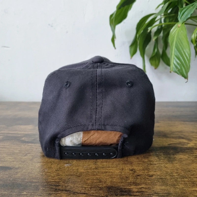 Vintage American Baseball Hat Snapback cap one size adjustable black hawk