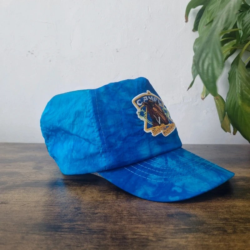 Vintage American Trucker Hat Snapback cap one size Camel smooth character promo