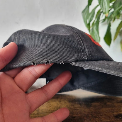 Vintage American Baseball Hat Snapback cap one size adjustable faded black Chevrolet