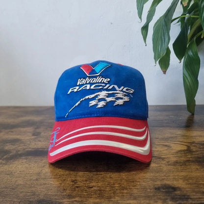 Valvoline racing nascar Hat Snapback cap one size adjustable blue red