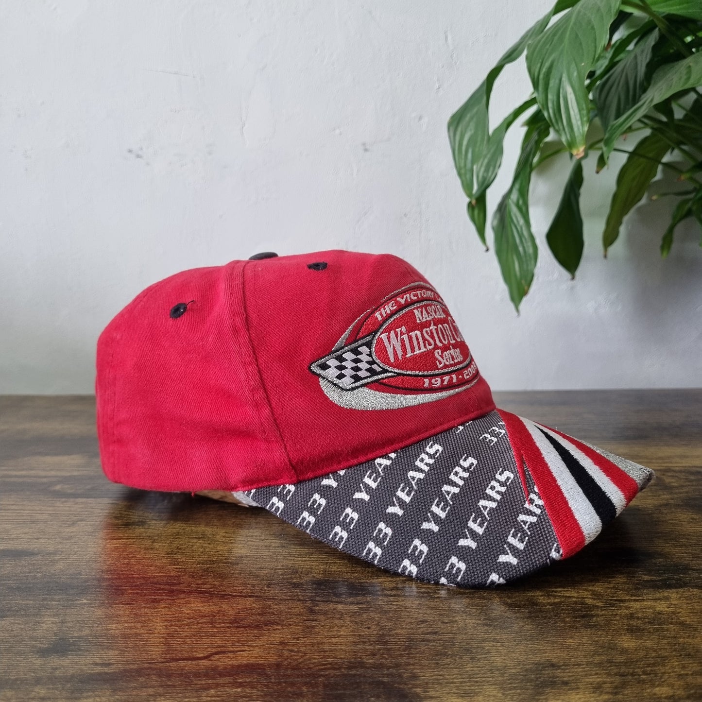 Vintage American Baseball Hat Snapback cap one size red winston cup nascar