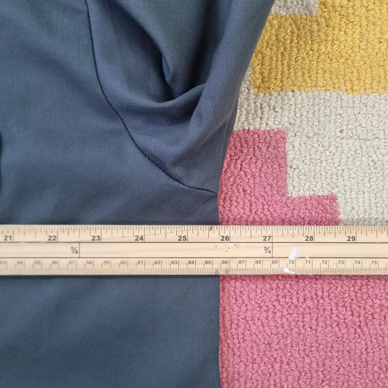 Vintage Dickies Boxy Fit Cropped Shirt Short Sleeve XL plain Grey Button Up NY Yankees