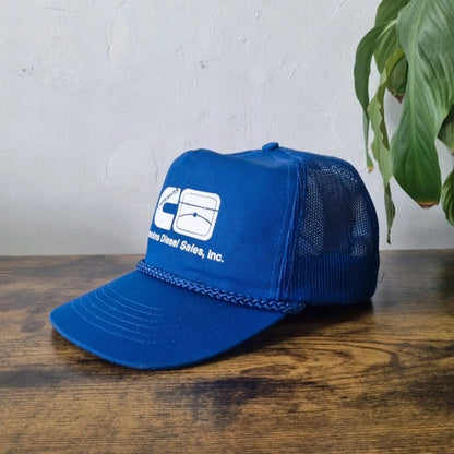 Vintage American Trucker Hat Snapback cap one size adjustable blue cummins diesel sales