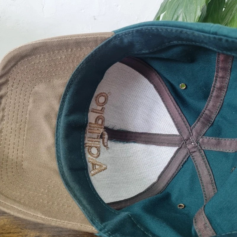 Vintage American Baseball Hat Snapback cap one size adjustable green beige agri pro seeds
