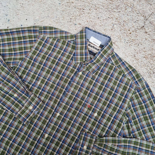 Barbour SHIRT REGULAR FIT CHECK MENS - Green - Size M