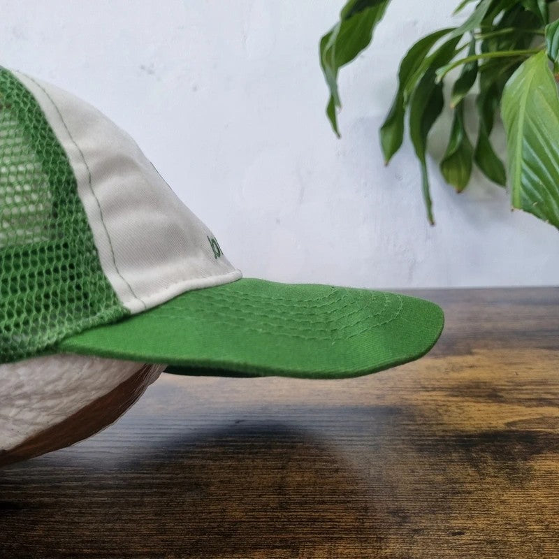 Vintage John Deere Baseball Hat Snapback cap one size adjustable green white