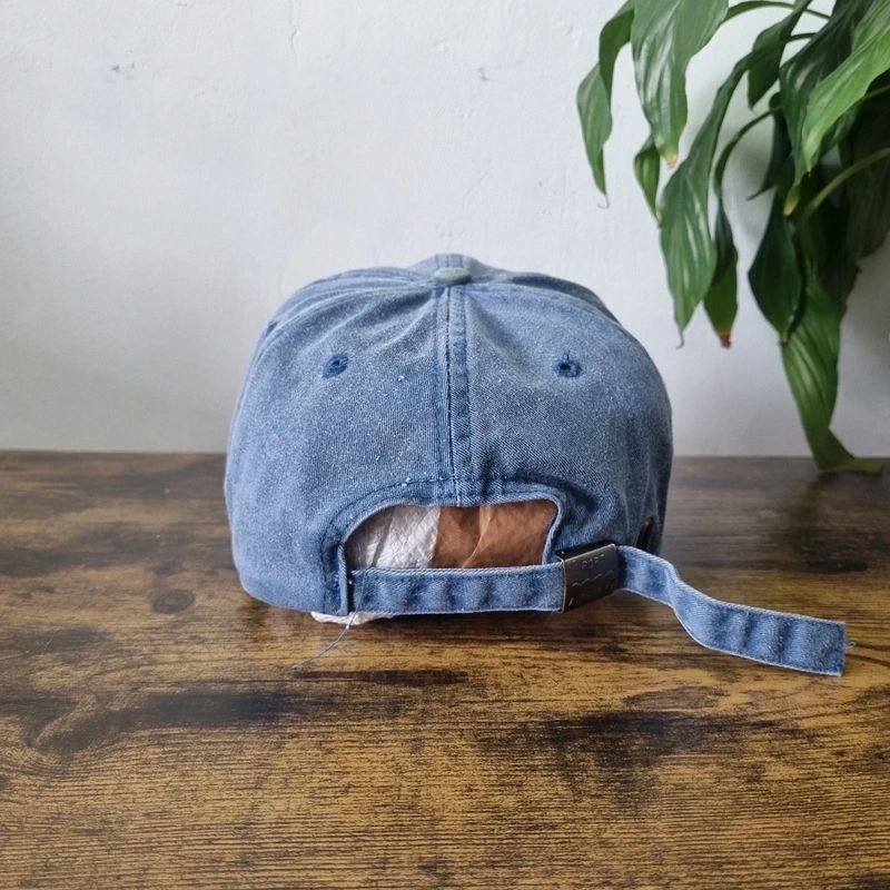 Vintage American Baseball Hat Snapback cap one size adjustable blue green elctro motive