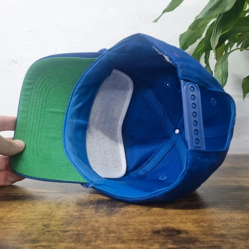 Vintage American Baseball Hat Snapback cap one size adjustable blue yeasu