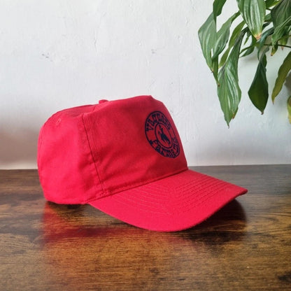 Vintage American Trucker Hat Snapback cap one size adjustable red Vaquero Farms