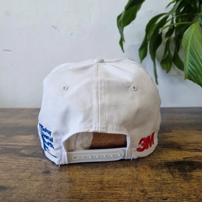 Vintage American Trucker Hat Snapback cap one size adjustable white Avma