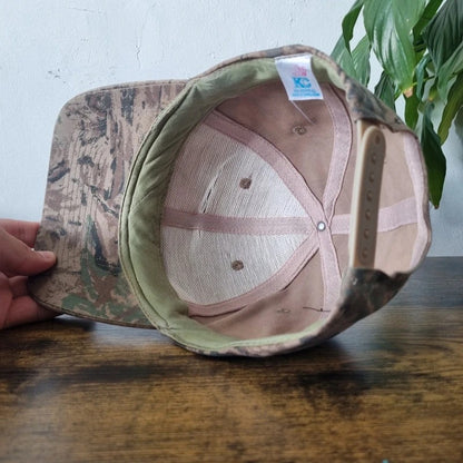 Vintage American Baseball Hat Snapback cap one size timberlake welding realtree camo khaki green