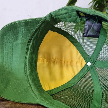 Vintage John Deere Baseball Hat Snapback cap one size adjustable green white