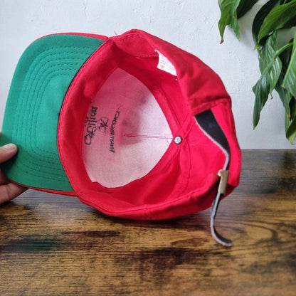 Vintage American Trucker Hat Snapback cap one size adjustable red hilton head