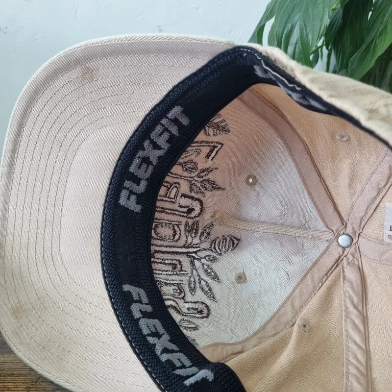 Vintage Santa Cruz Baseball Hat Snapback cap size L XL beige brown