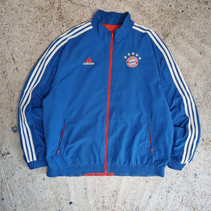 Adidas FC Bayern Munich München Reversible Anthem Jacket - Blue Red Size XL
