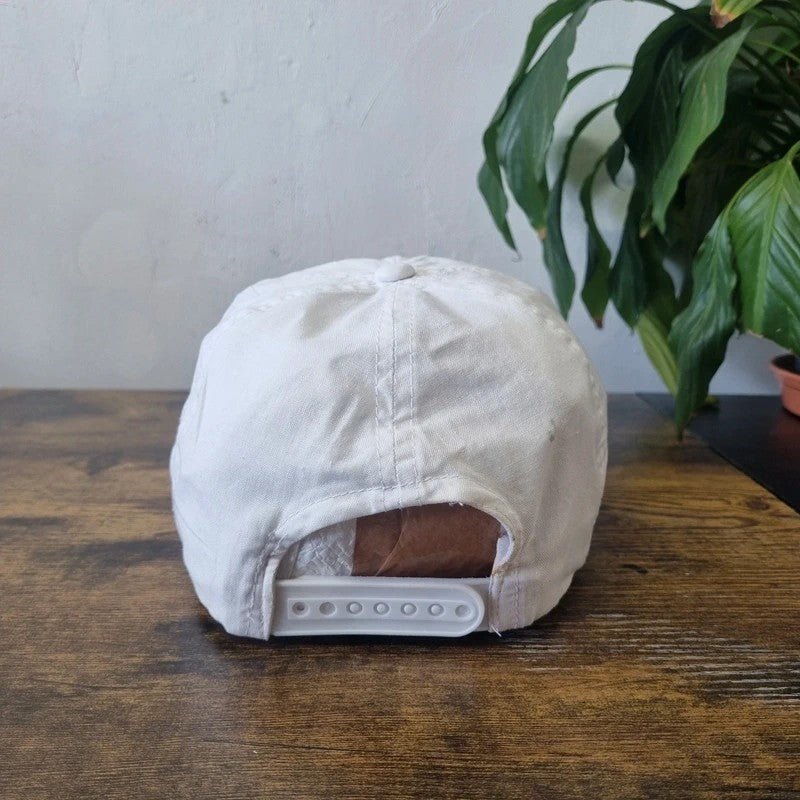 Vintage American Trucker Hat Snapback cap one size adjustable white power battery
