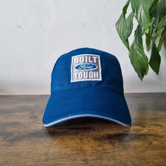Vintage American Baseball Hat Snapback cap one size adjustable navy blue built tough Ford