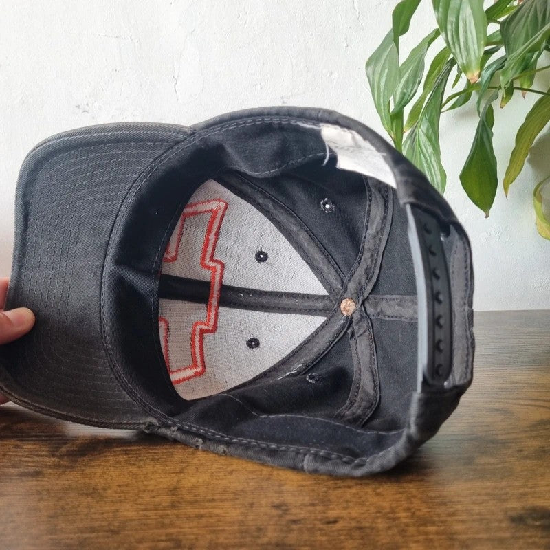 Vintage American Baseball Hat Snapback cap one size adjustable faded black Chevrolet