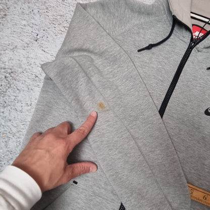 Men's Nike Tech Fleece AW77 Hoodie 7 Grey Zip up Hooded Size Small Men's