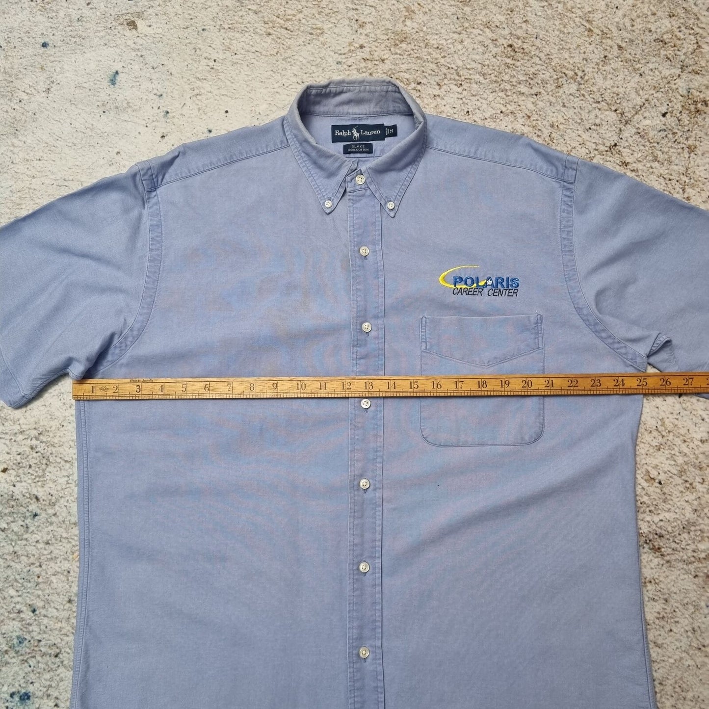 Ralph Lauren WORK WEAR SHIRT SHORT SLEEVE - Blue - Size M