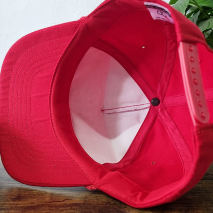 Vintage American Trucker Hat Snapback cap one size red partners in education