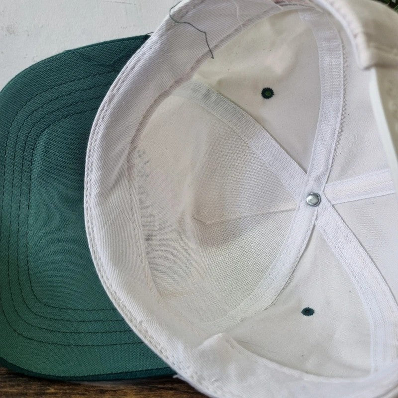 Vintage American Baseball Hat Snapback cap one size adjustable white green blacks valley