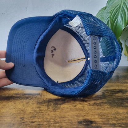 Vintage American Trucker Hat Snapback cap one size adjustable blue rtb bosnia