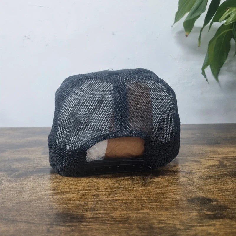 Vintage American Baseball Hat Snapback cap one size adjustable black street machine