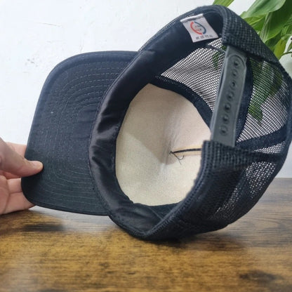Vintage American Trucker Hat Snapback cap one size adjustable black ppg