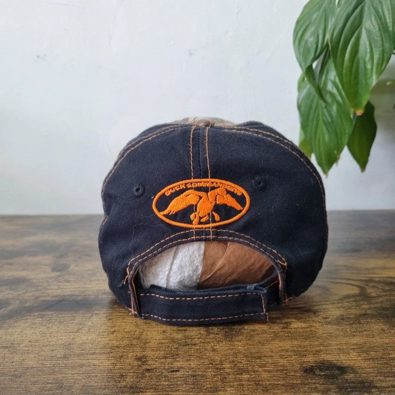 Vintage American Baseball Hat Snapback cap one size adjustable duck commando khaki realtree camo