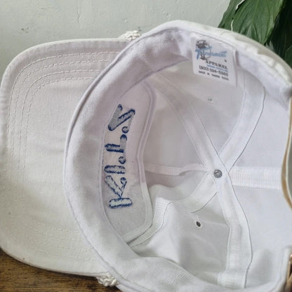 Vintage American Trucker Hat Snapback cap one size adjustable white Kitz valves