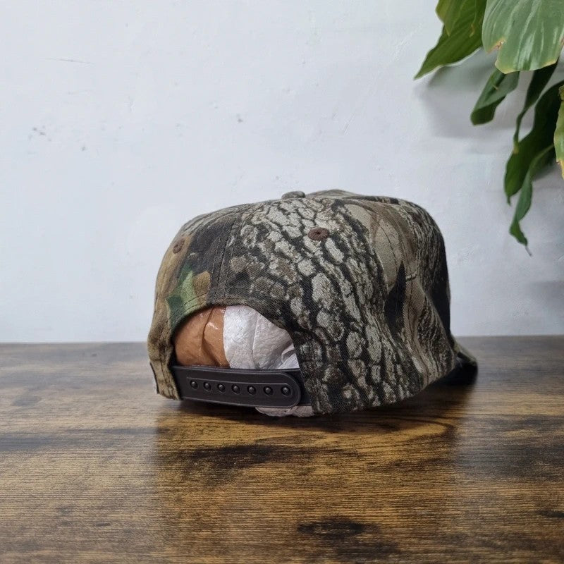 Vintage American Baseball Hat Snapback cap one size adjustable brown realtree pro hunting bird