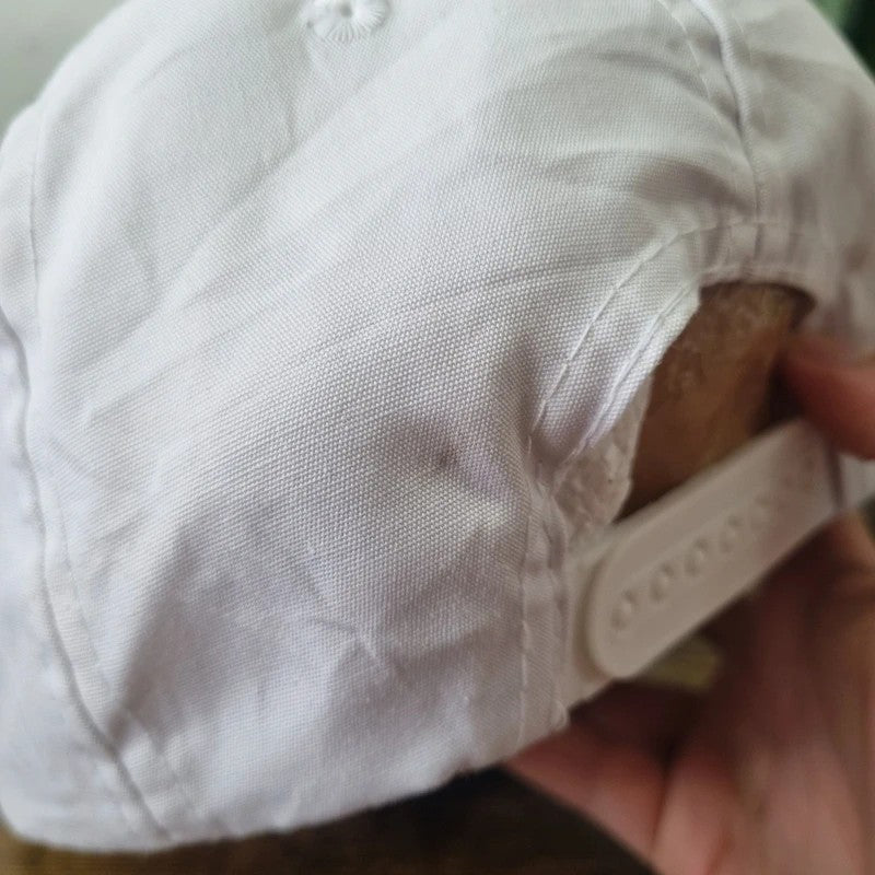 Vintage American Trucker Hat Snapback cap one size adjustable white Crown Royal whisky 90s
