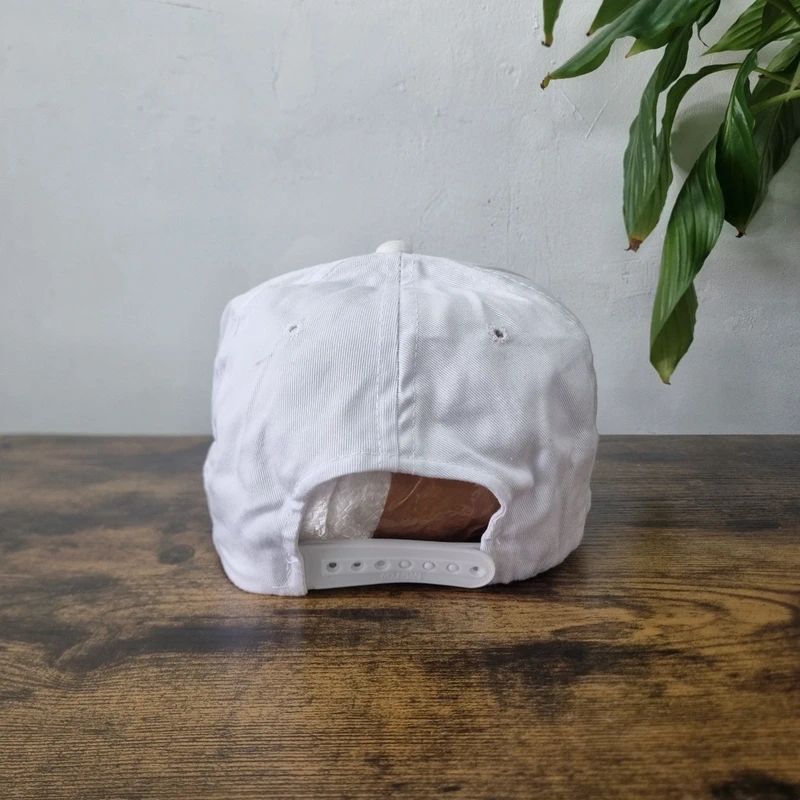 Vintage American Trucker Hat Snapback cap one size adjustable white burley