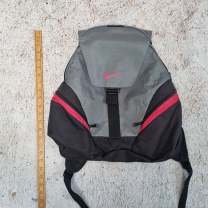 2000s Nike Backpack Rare Y2K Youth Size / Kids Black Grey