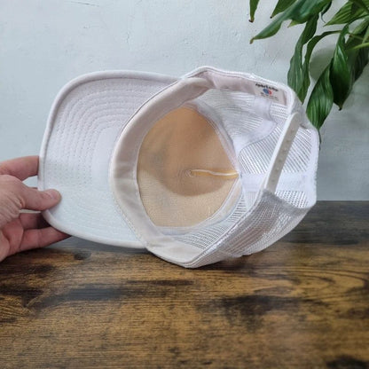Vintage American Trucker Hat Snapback cap one size adjustable white plane spruce goose