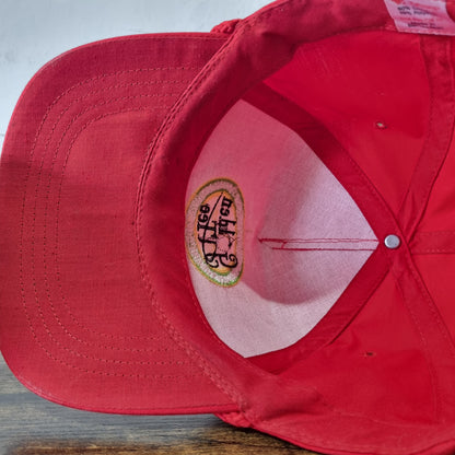 Vintage American Trucker Hat Snapback cap one size red Golden Tee golf monerey