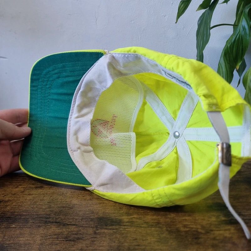 Vintage American Trucker Hat Snapback cap one size adjustable Edinburgh usaneon yellow