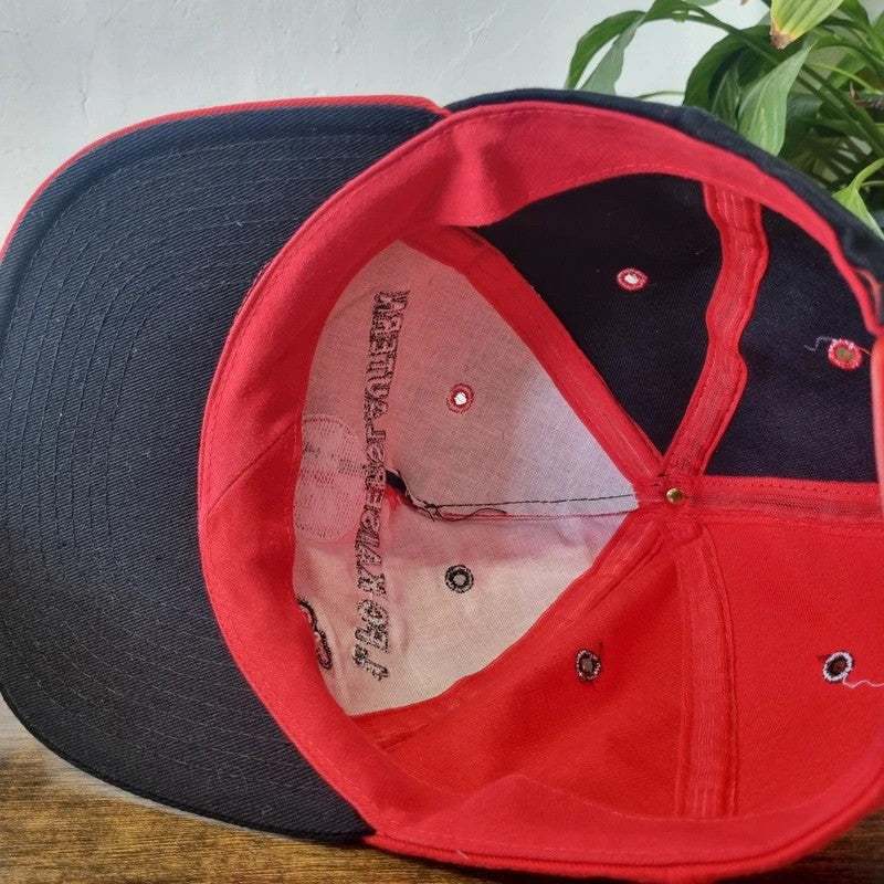 Vintage Baseball Hat Snapback cap one size black red 1 FC kaiserslautern bundesliga 90s