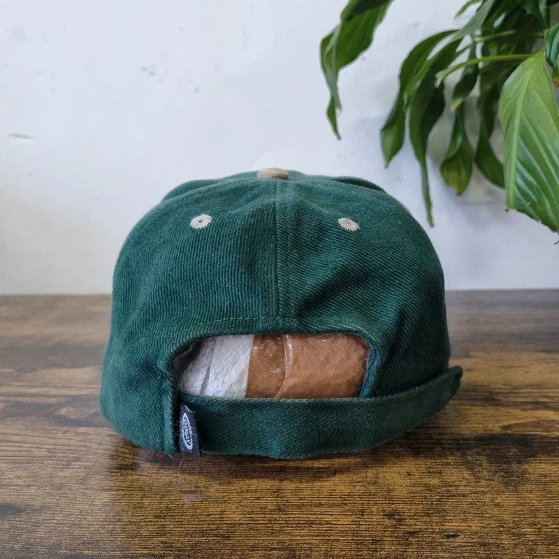 Vintage American Baseball Hat Snapback cap one size green beige cozy cove kentucky lake